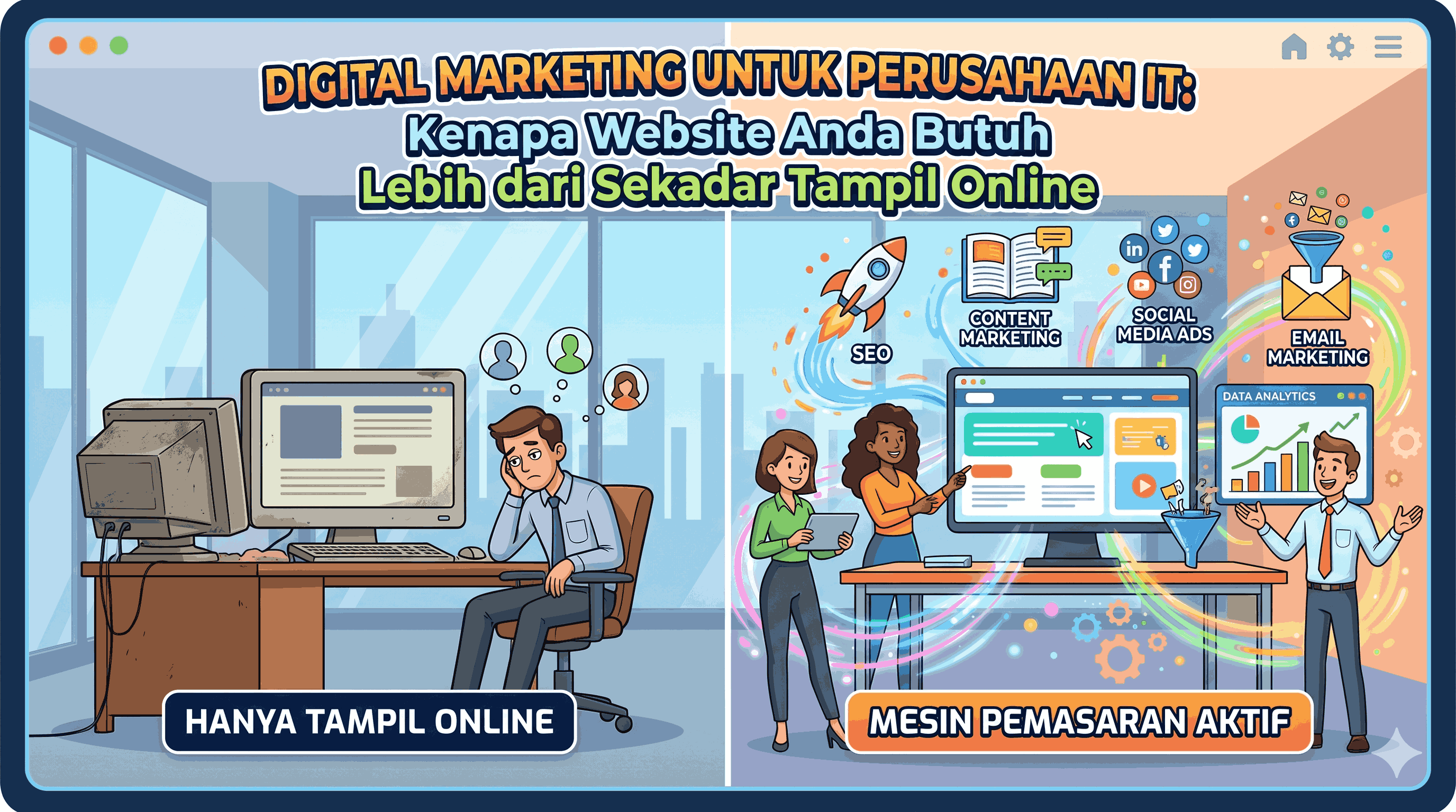 Digital Marketing untuk Perusahaan IT: Kenapa Website Anda Butuh Lebih dari Sekadar Tampil Online