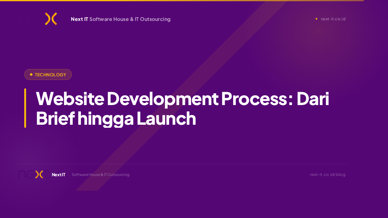 Website Development Process: Dari Brief hingga Launch, Panduan 2026 untuk Bisnis