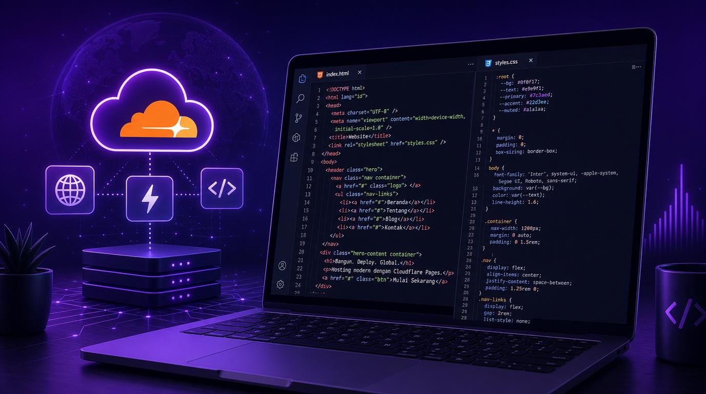 Cara Hosting Website dengan Cloudflare Pages: Panduan 2026