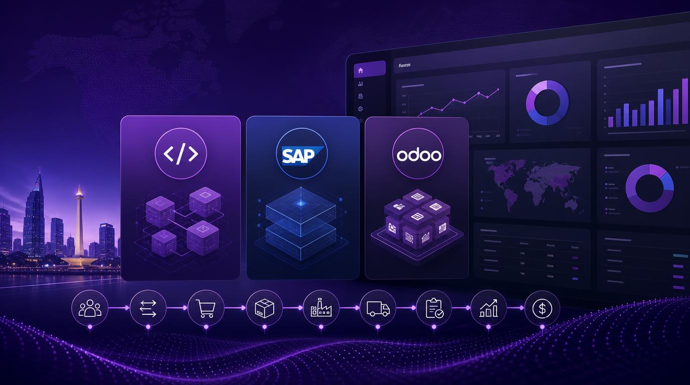Custom ERP vs SAP vs Odoo: Mana yang Cocok untuk Perusahaan Indonesia?